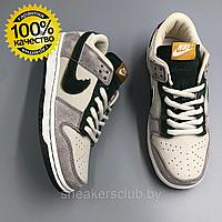 Кроссовки женские Nike SB Dunk low серо-зеленые / женские / подростковые