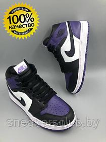 Кроссовки женские зимние Nike Air Jordan 1 / подростковые / высокие кроссовки / утепленные кроссовки