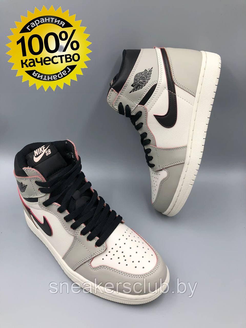 Кроссовки мужские демисезонные Nike Air Jordan 1 / высокие кроссовки / повседневные 43 - фото 1 - id-p170699169