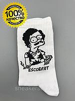 Яркие носки с принтом "Escobart" / one size / удлиненные носки / носки с рисунком