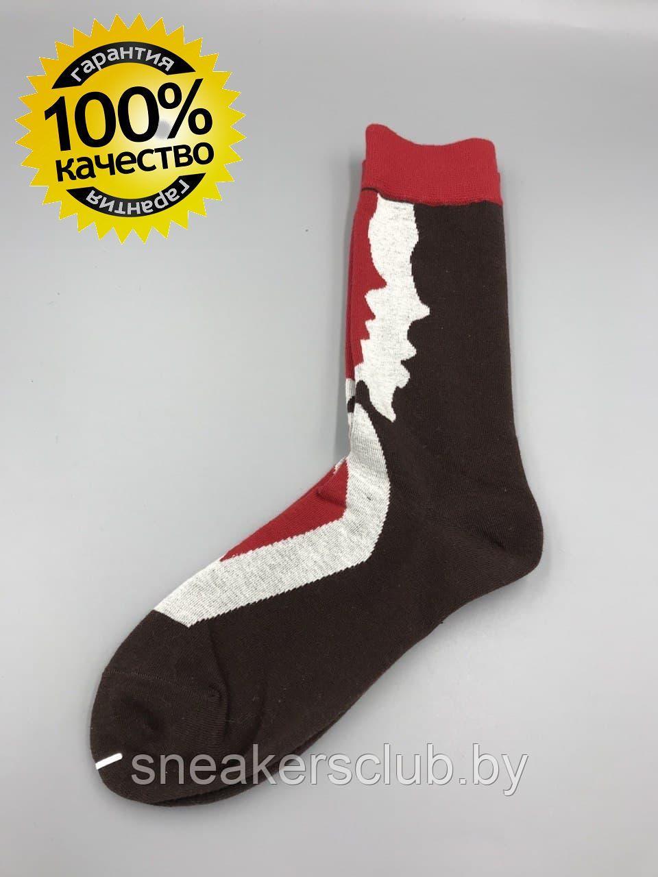 Яркие носки с принтом / one size / удлиненные носки / носки с рисунком