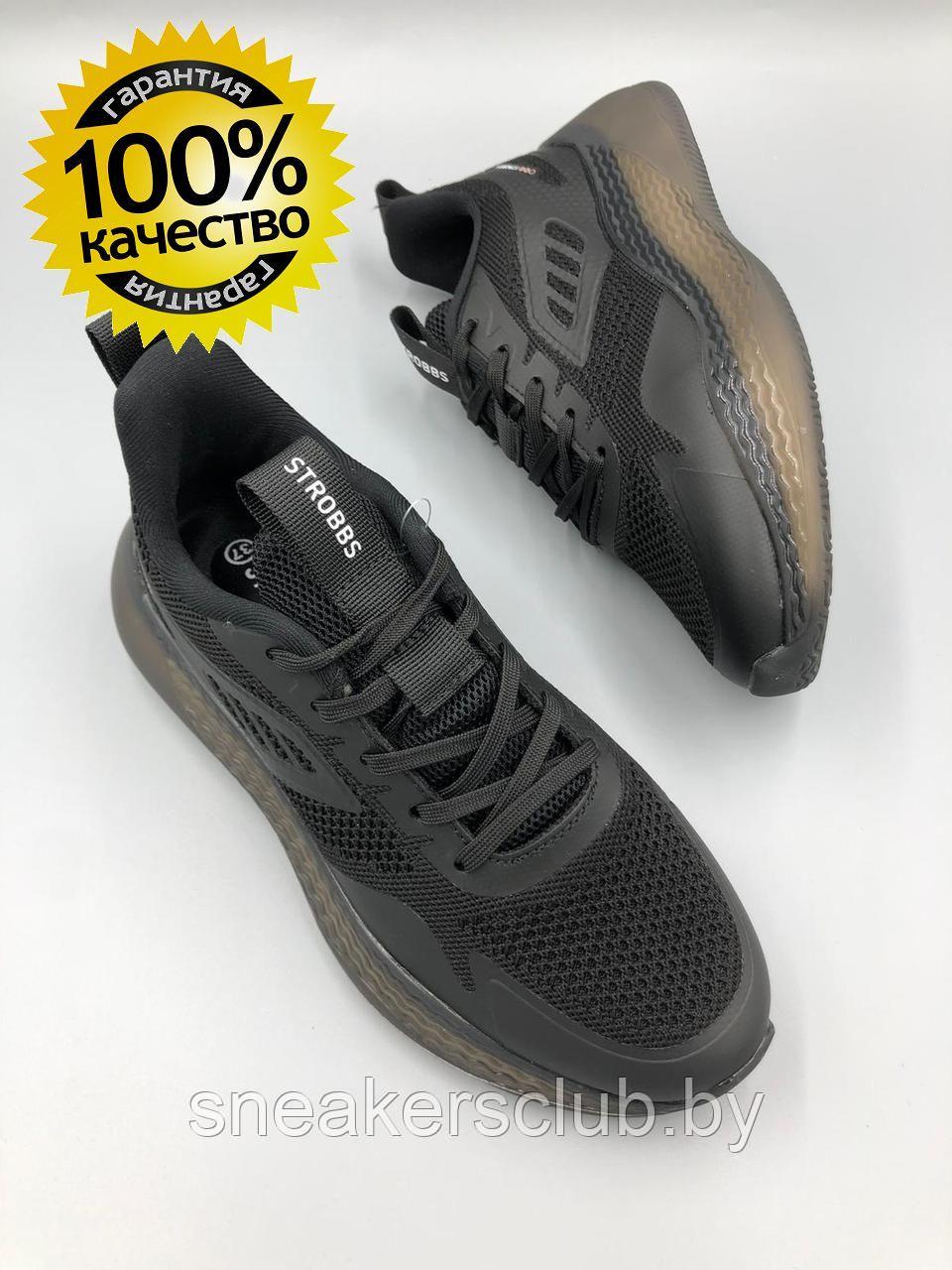 Кроссовки сетка Strobbs черные женские / подростковые 37