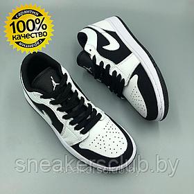 Кроссовки женские Nike Jordan 1 Low / черно-белые / повседневные / подростковые / летние / осенние