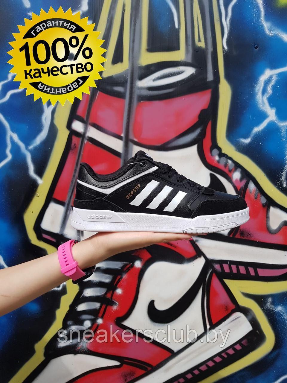 Кроссовки черные Adidas Drop Step женские / подростковые / демисезонные / повседневные 40