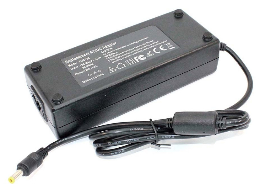 Зарядка (блок питания) для телевизора LCD 24V 5A 120W, штекер (5.5х2 ...