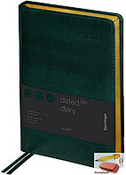 Ежедневник датированный на 2021 год А5 Berlingo xGold, 184 листов, зеленый, золотой срез