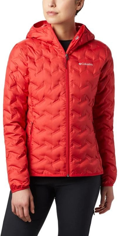 Куртка пуховая женская Columbia Delta Ridge™ Down Hooded Jacket красный