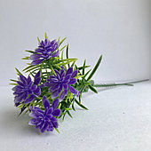 Ветка "Эхеверия и листики", 18 см, фиолетовый
