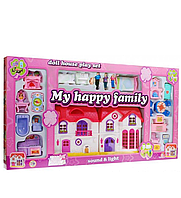 Кукольный домик "My Happy Family" с куклами и мебелью