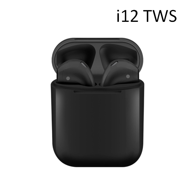 Беспроводные наушники i12 TWS Bluetooth 5.0 с зарядным кейсом - фото 1 - id-p194125875
