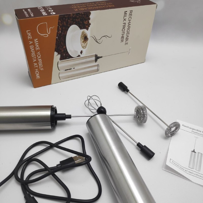 Портативный USB миксер-капучинатор MFB1501D(приготовление молочной пенки, горячего шоколада, омлета, 3 - фото 7 - id-p194129316