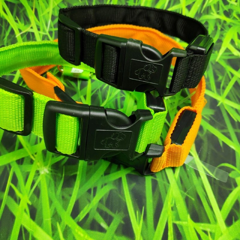 Светящийся ошейник для собак (3 режима) Glowing Dog Collar Черный М (MAX 45 sm) - фото 9 - id-p191703936