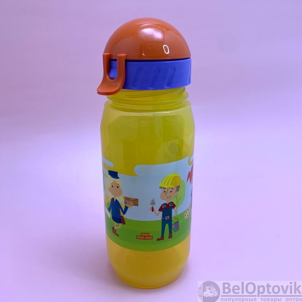 Детская бутылка для воды KIDS BOTTLE с трубочкой, 400 мл - фото 5 - id-p194129592