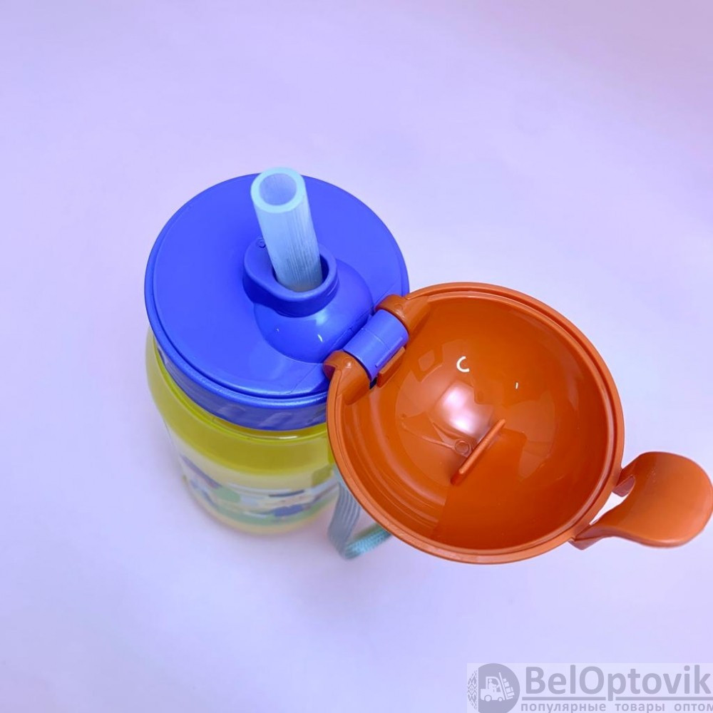 Детская бутылка для воды KIDS BOTTLE с трубочкой, 400 мл - фото 6 - id-p194129592