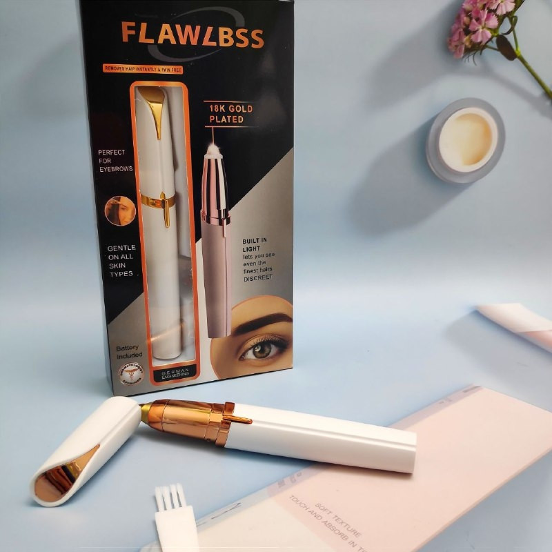 Ручка - триммер Эпилятор для бровей Electric Finishing Touch Flawless Brows Розовый