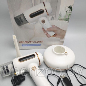 Портативный ручной пылесос Wireless mite cleaner JB-118 для очистки вещей и автомобиля с функцией УФ-очистки - фото 1 - id-p190874761