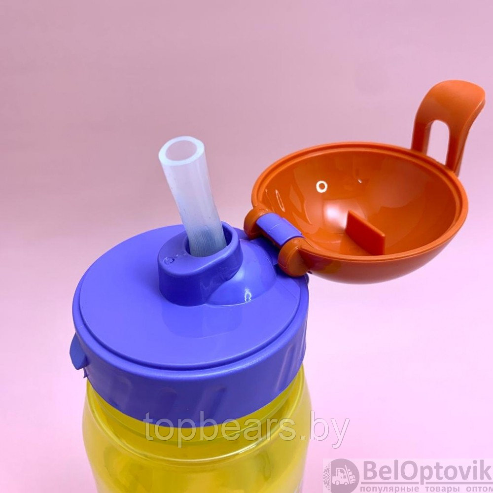 Детская бутылка для воды KIDS BOTTLE с трубочкой, 400 мл - фото 4 - id-p194130015