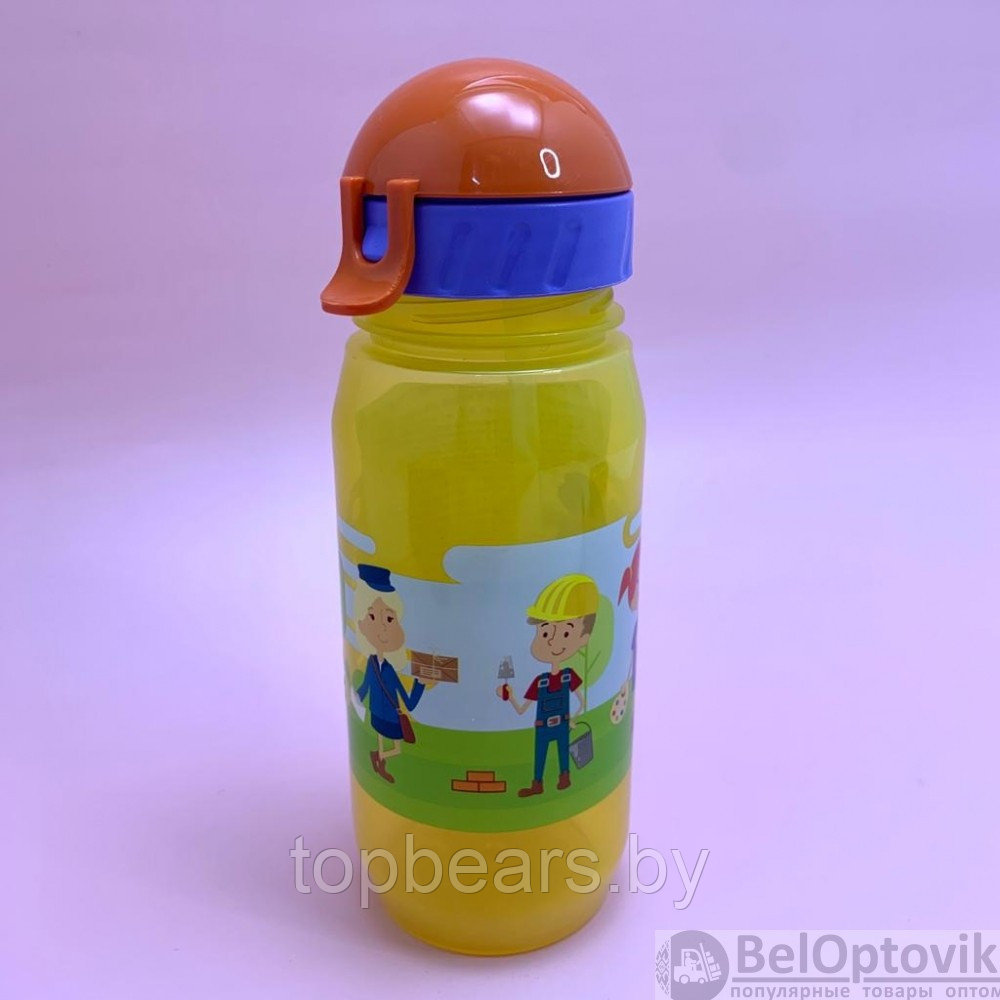 Детская бутылка для воды KIDS BOTTLE с трубочкой, 400 мл - фото 5 - id-p194130015