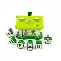 Развивающая игрушка-сортер Полесье Садовый домик сафари (зелёный)
