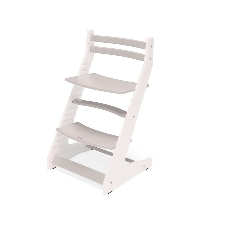 Растущий регулируемый стул Вырастайка Eco Prime белый серый - фото 1 - id-p194130209