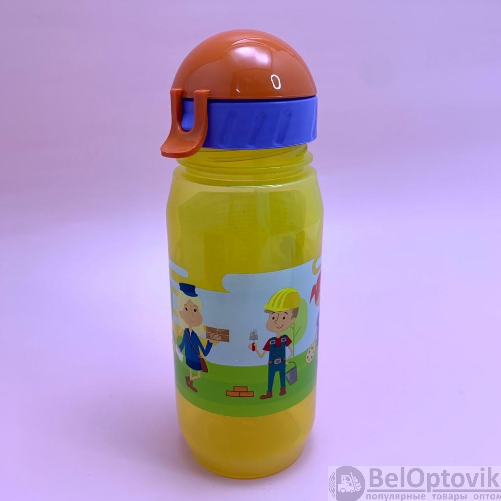 Детская бутылка для воды KIDS BOTTLE с трубочкой, 400 мл - фото 5 - id-p194129781