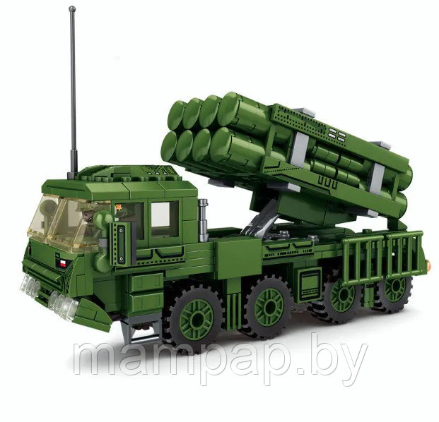 Конструктор Ракетная установка PCH 191 Box Rocket 81002 (808 деталей)