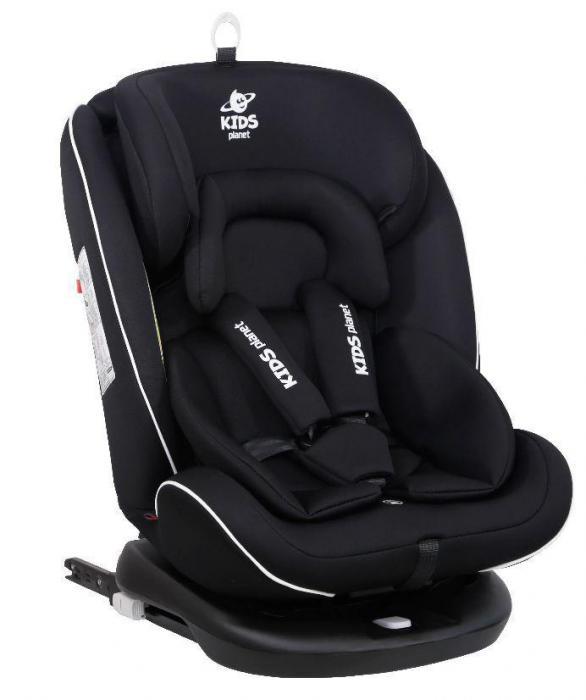 KIDS PLANET STARSHIP ISOFIX , гр. 0+/I/II/III, 0-36 кг, 0-12 лет, антрацит KRES3604 - фото 1 - id-p193751244