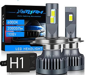Лампа светодиодная H1 / LED H1 (к-т 2шт) 6500K 15000 LM 60 ватт Canbus Без ошибок