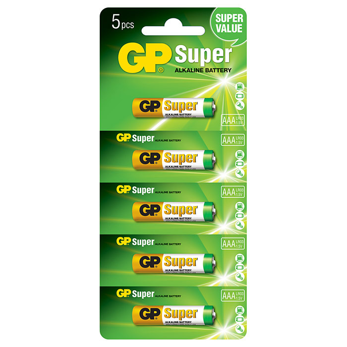 GP LR03 SUPER (5БЛ) (штучно отрывные) (60) (600) элемент питания