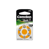 Camelion ZA13 BL-6 Mercury Free (A13-BP6(0%Hg), батарейка для слух аппаратов, 1.4 V,280mAh) 6/60