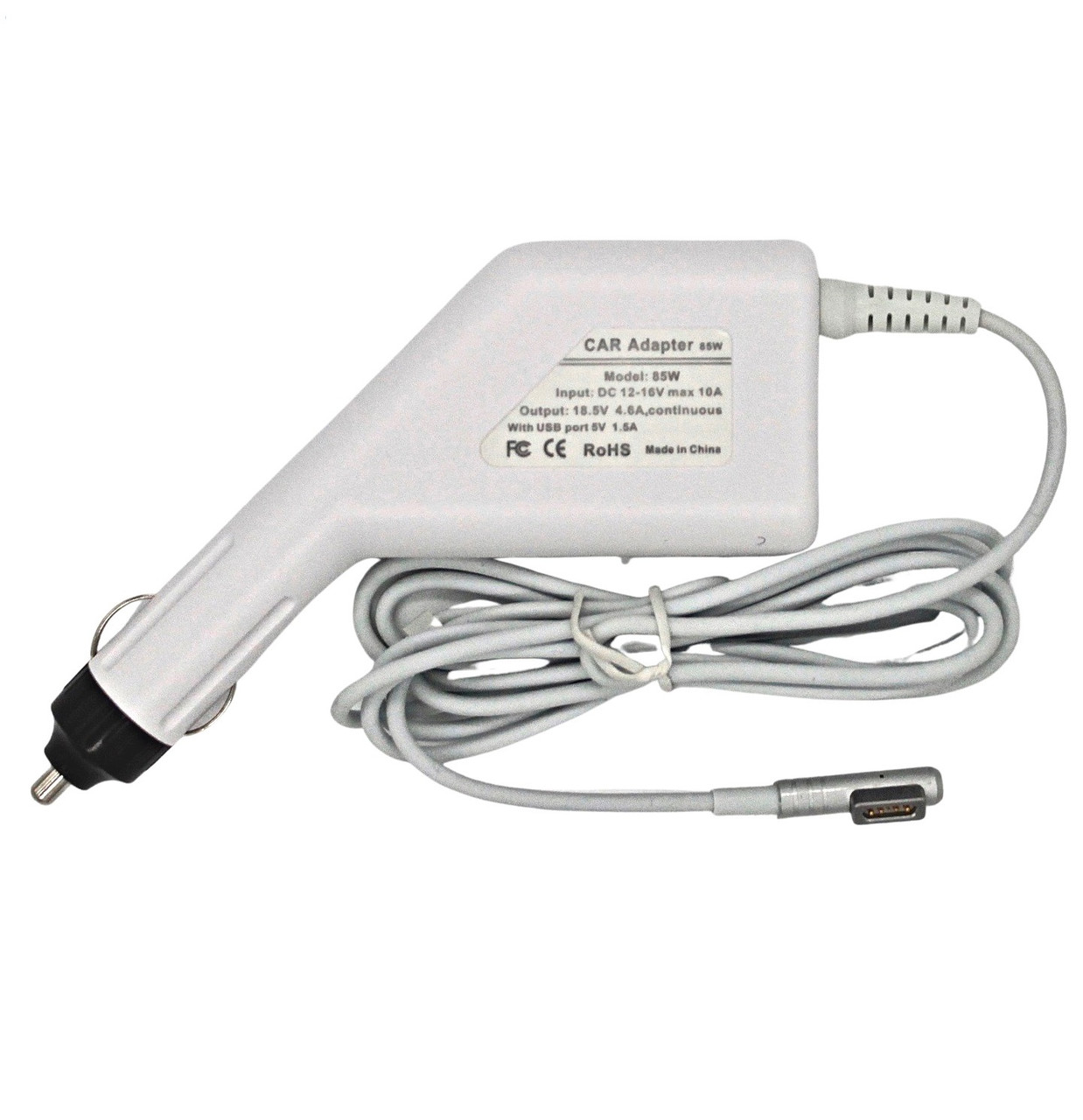 Автомобильное зарядное устройство для ноутбука Apple MagSafe 1 18.5V, 4.6A, 85W - фото 1 - id-p147751778