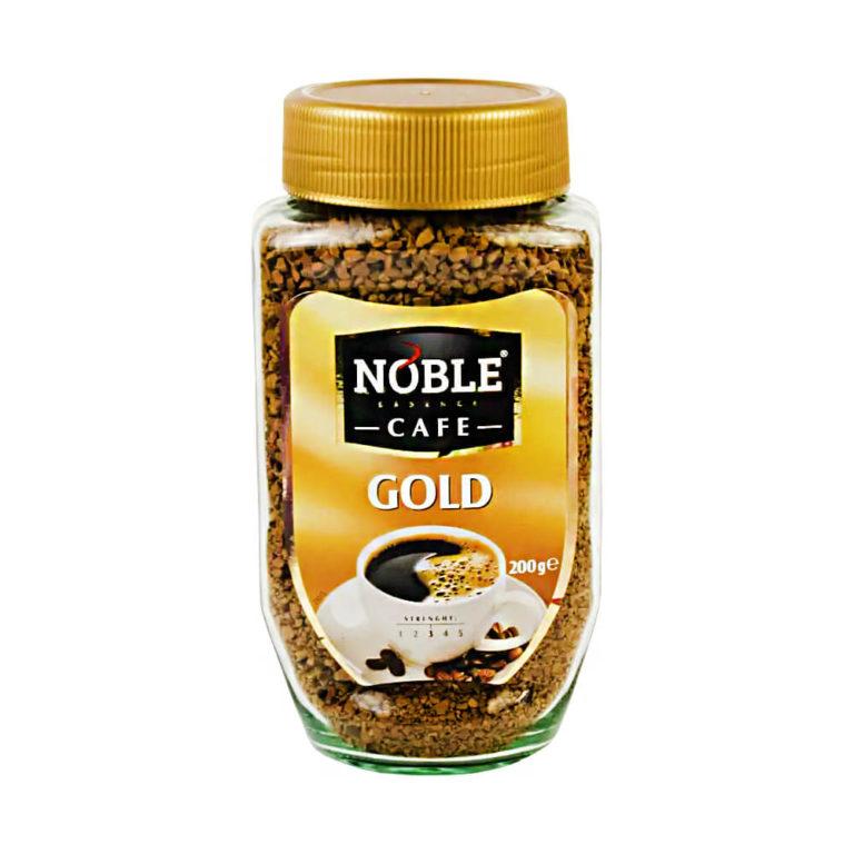 Кофе Noble Cafe Gold 200 г. растворим сублимированный ст/б - фото 1 - id-p194136752