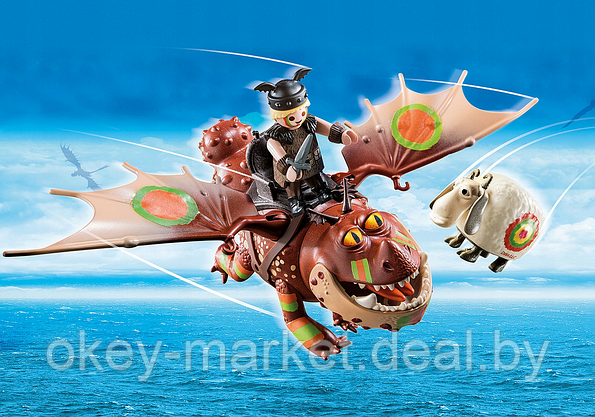Конструктор Гонки на драконах Рыбьеног и Сарделька Playmobil 70729, фото 3