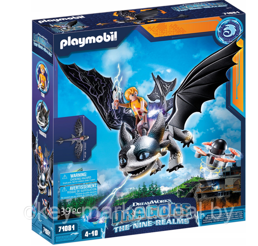 Конструктор Playmobil Dragons Thunder и Tom 71081