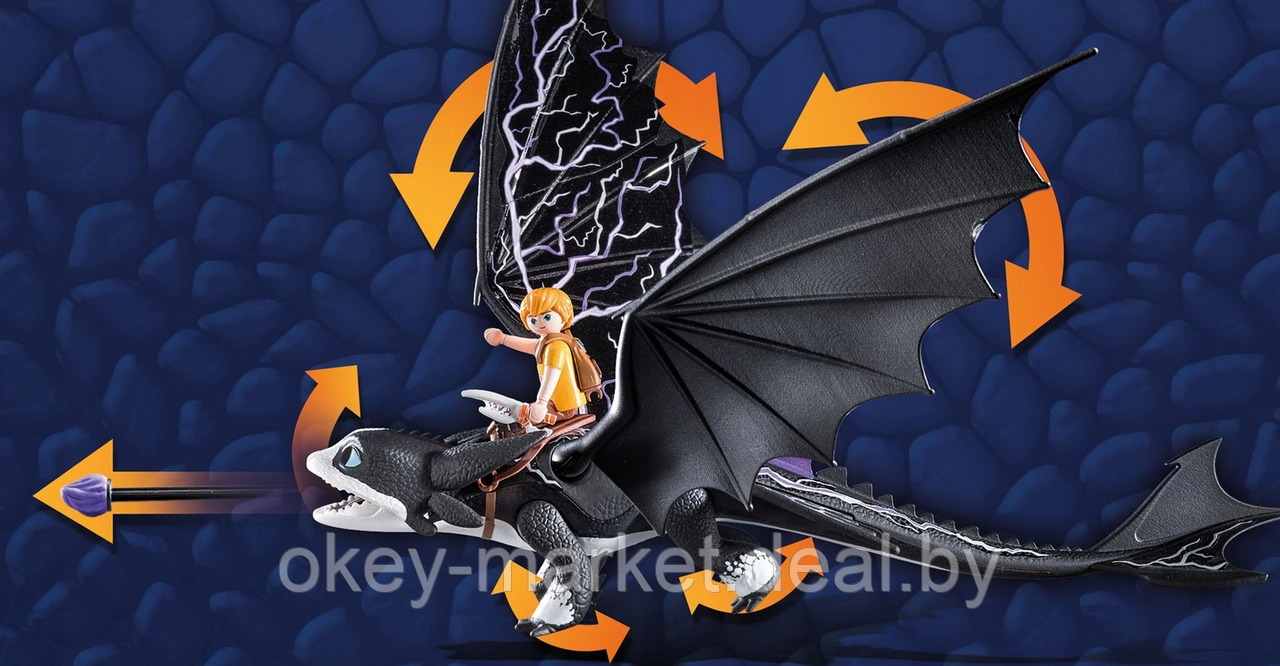 Конструктор Playmobil Dragons Thunder и Tom 71081 - фото 4 - id-p194136883