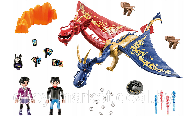 Конструктор Playmobil Dragons: The Nine Realms - Wu & Wei met Jun 71080, фото 2