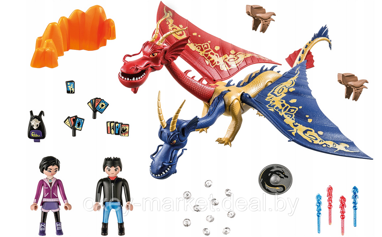 Конструктор Playmobil Dragons: The Nine Realms - Wu & Wei met Jun 71080 - фото 2 - id-p194136921