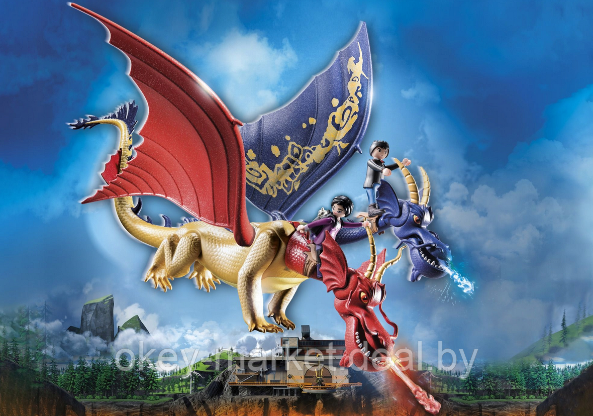 Конструктор Playmobil Dragons: The Nine Realms - Wu & Wei met Jun 71080 - фото 4 - id-p194136921