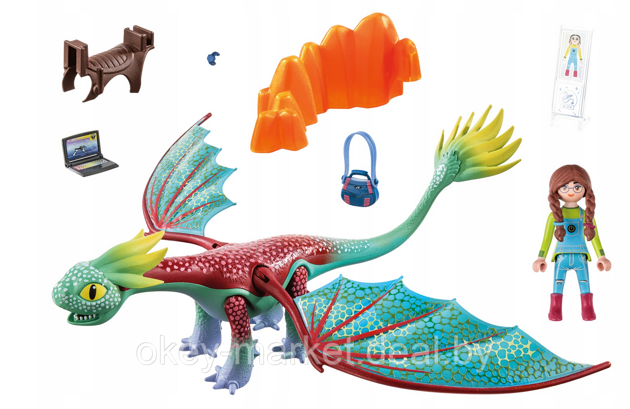 Конструктор Playmobil Dragons: The Nine Realms - Feathers & Alex 71083 - фото 2 - id-p194136970