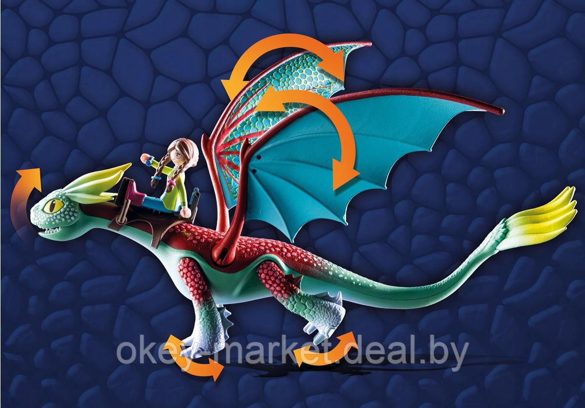 Конструктор Playmobil Dragons: The Nine Realms - Feathers & Alex 71083 - фото 3 - id-p194136970
