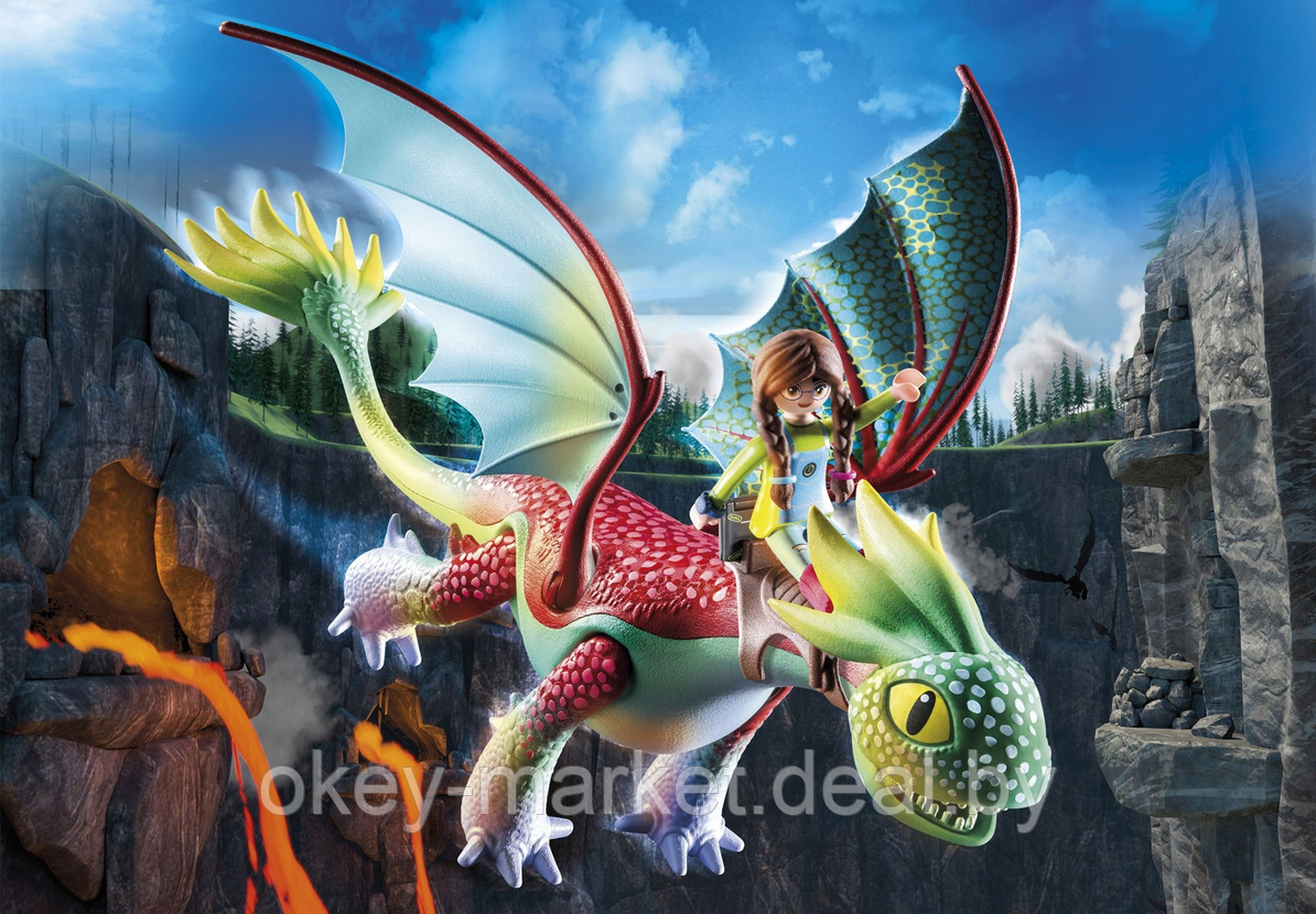 Конструктор Playmobil Dragons: The Nine Realms - Feathers & Alex 71083 - фото 4 - id-p194136970