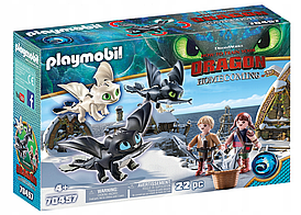 Конструктор Дети викингов и дети драконов Playmobil 70457