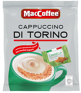 Растворимый кофе MacCoffee Cappuccino di Torino с корицей, в пакетиках