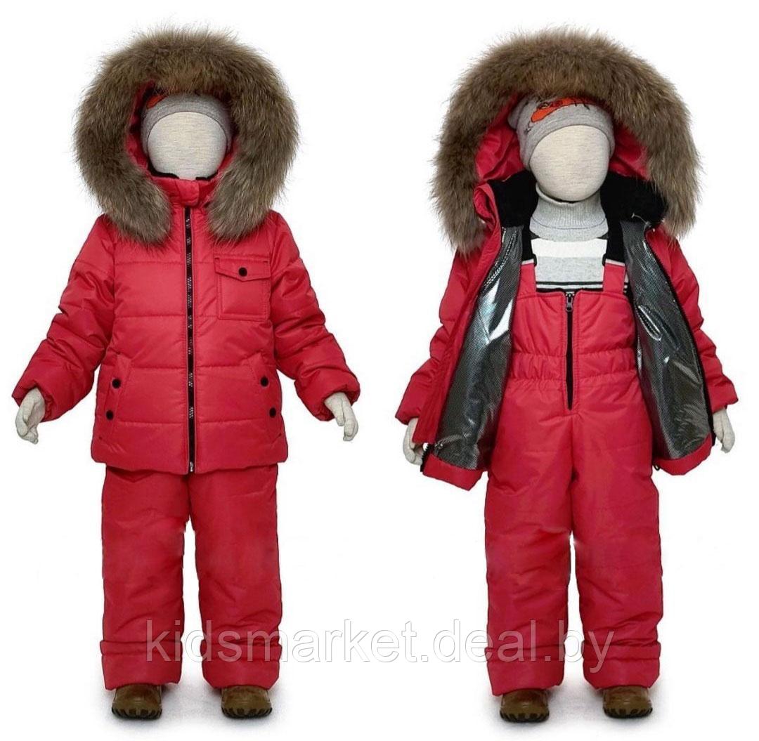 Детский зимний костюм Пикалино мембрана цвет красный (Размеры: 86, 92, 98)