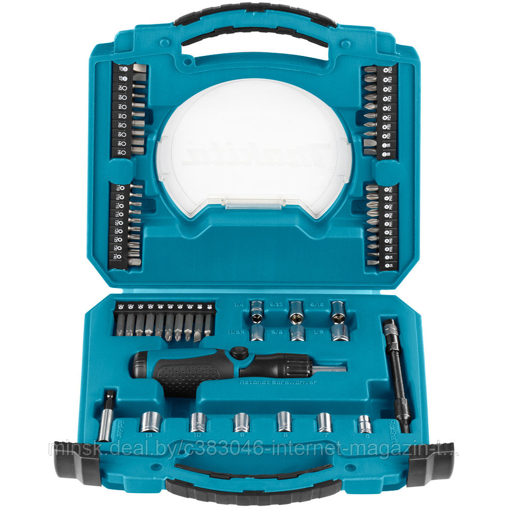 Набор оснастки "Circle series" в кейсе (65 шт) MAKITA (D-42020) - фото 1 - id-p183635497