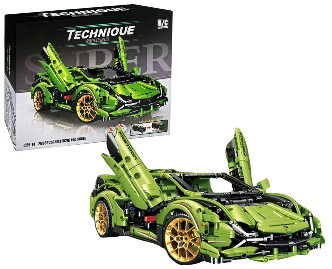 Конструктор/ Technic/ Гоночная машина Ламборджини Lamborghini Sian/ 2096 деталей/ 11020