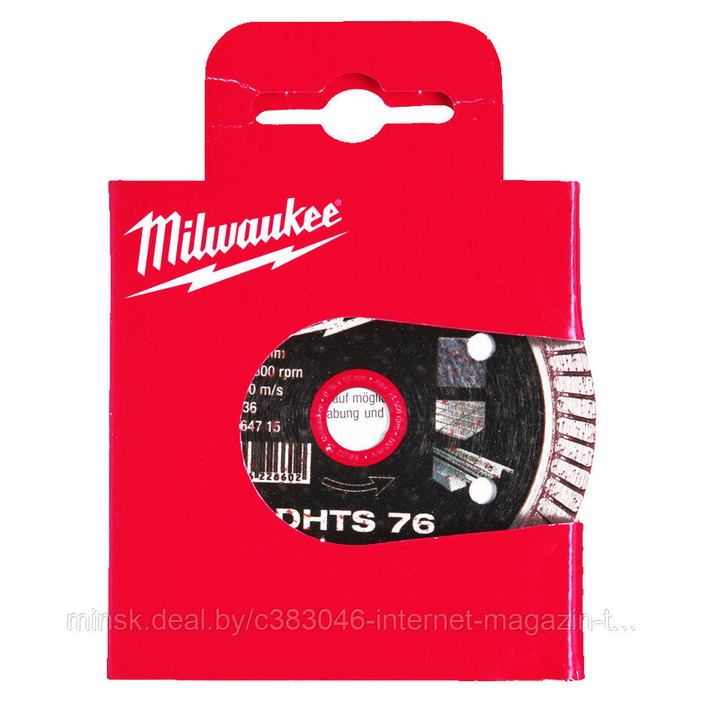 Алмазный круг DHTS 76х10 мм для M12 FCOT(1 шт) Milwaukee (4932464715) - фото 1 - id-p114594378