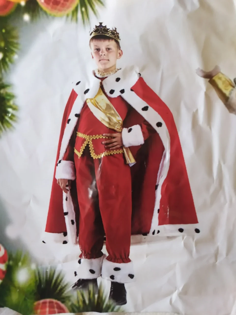 Детский карнавальный костюм Князь король принц царь, новогодний маскарадный костюм для мальчика на утренник - фото 2 - id-p194153065