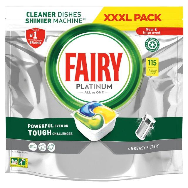 Капсулы для посудомоечной машины Fairy Platinum 115 шт - фото 1 - id-p194153132