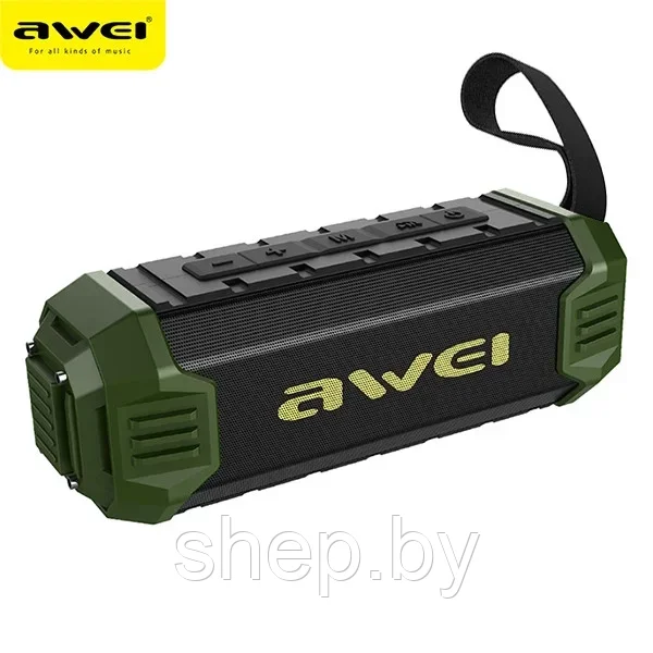 Портативная Bluetooth колонка Awei Y280 4000 mAh цвет : черный,красный,зеленый СУПЕРКАЧЕСТВО! - фото 3 - id-p179722629
